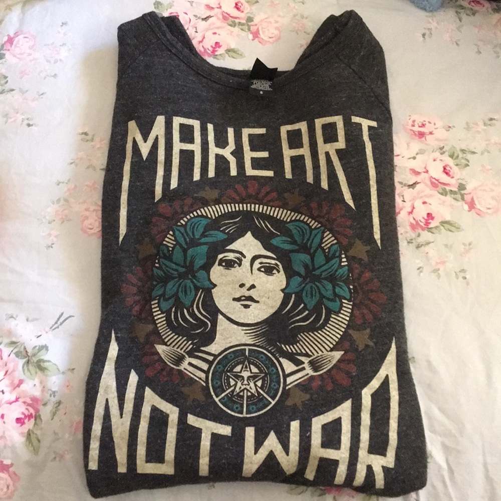 “Make Art Not War” Obey Sweater